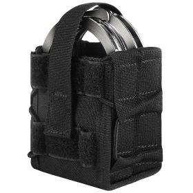 Double Handcuff Pouch, Open-Top MOLLE Tactical Handcuff Holster With Molle Belts Vest