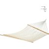 Original Pawleys Island 13OC Original Deluxe Cotton Rope Hammock With Free Extension Chains & Tree Hooks Nature Hike Seesaw Camp