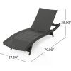 Salem Outdoor Wicker Chaise Lounge Chairs Relaxing Chair 2-Pcs Set Recliner Grey Freight Free Furniture