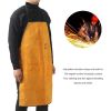 Leather Welder Apron Heavy Duty Flame Retardant Welding Work Apron Unisex Adjustable Work Shop Protective Clothing