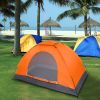 1-Person Waterproof Camping Dome Tent Automatic Pop Up Quick Shelter Outdoor Hiking Orange