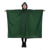 Multi-Usage Lightweight Hooded Rain Poncho Picnic Mat Blanket Sun Shelter