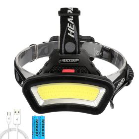 Z20 Lighting Distance Wide Angle COB LED Headlight Use 2x18650 Battery Led Headlamps USB Rechargeable Lantern For Outdoor Hiking (Emitting Color: Option B)