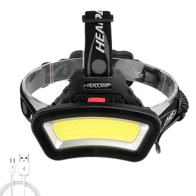 Z20 Lighting Distance Wide Angle COB LED Headlight Use 2x18650 Battery Led Headlamps USB Rechargeable Lantern For Outdoor Hiking (Emitting Color: Option A)