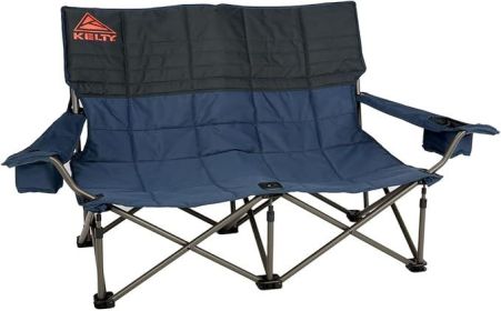 Kelty Low-Love Seat Camping Chair - Portable, Folding Chair for Festivals, Camping and Beach Days (Color: Navy)