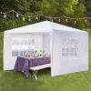 3x3/9m Garden Gazebos With 4/8 Sidewalls Folding UV Protection Party Tent For Outdoor Camping Picnic Waterproof Wedding Canopy