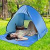 Pop Up Beach Tent Sun Shade Shelter Anti-UV Automatic Waterproof Tent Canopy for 2/3 Man w/ Net Window Storage Bag